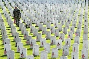 Image of military cemetery